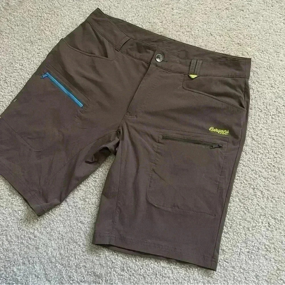 BERGANS of NORWAY 7168 Utne Hiking Cargo Shorts Brown Men’s Size XXL - Picture 6 of 16